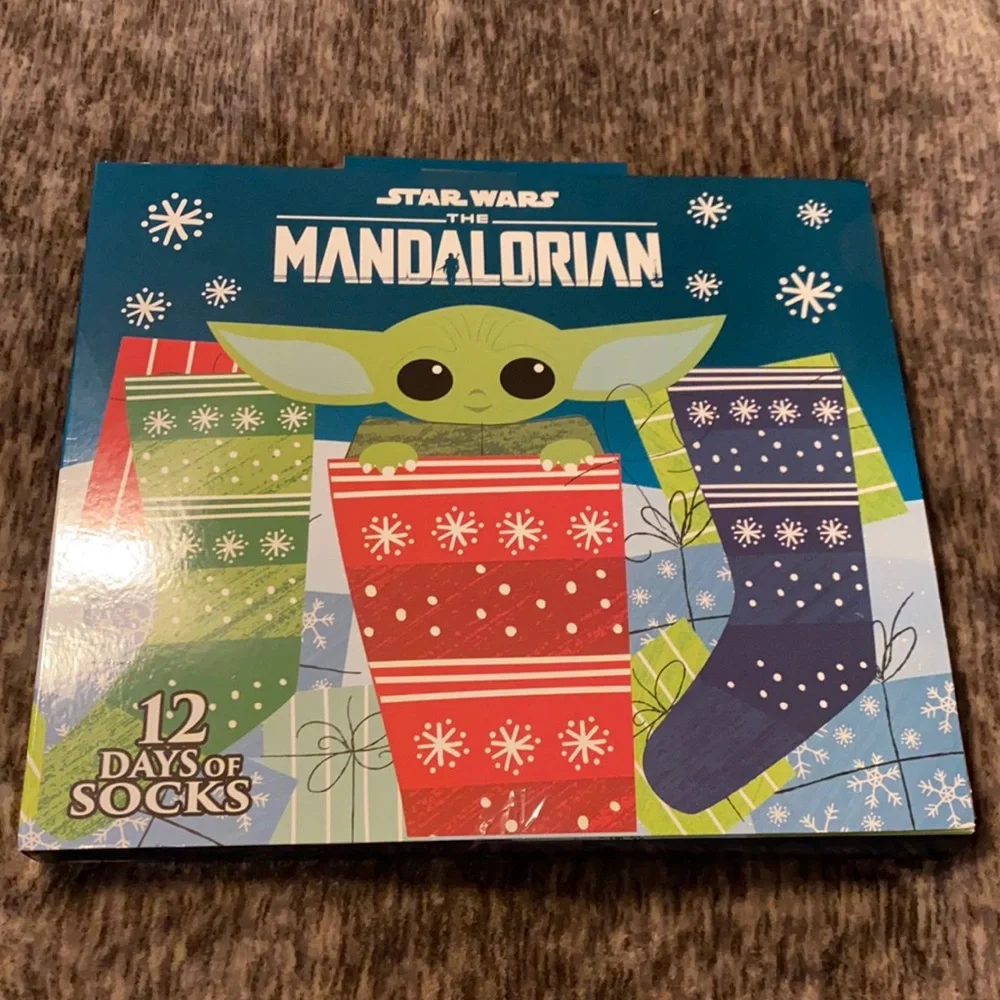 💚The Mandalorian Star‎ Wars The Child Baby Yoda Grogu 12 Days of Socks Advent💚